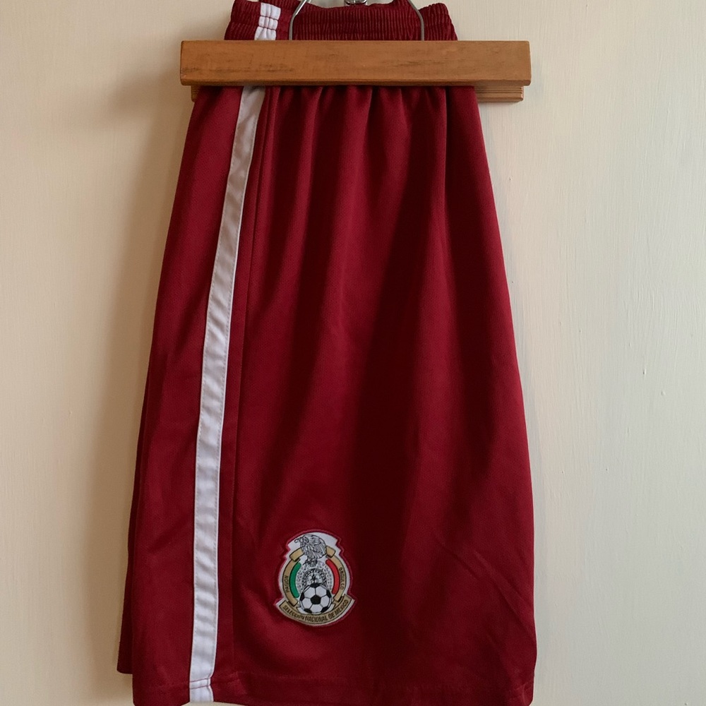 Large Mexico red soccer shorts